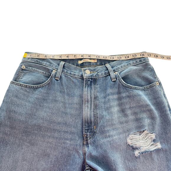 Levi’s ‘94 Baggy Straight Leg Wide Leg Distressed Women’s 32 Size 14 Mid-Rise - Picture 14 of 16